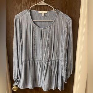 Fable Women’s Blue Flowy Blouse